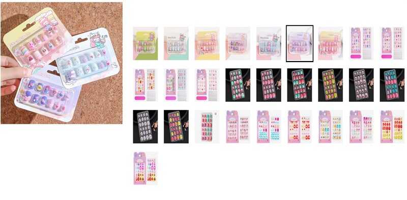 Манікюрний набір C 73157 (1200) ЦІНА ЗА 1 ШТУКУ, герой, 12 накладний нігтів, на листі, ВИДАЄТЬСЯ МІКС