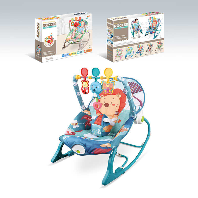 Шезлонг 68154-1 (8) мелодії, 3 підвіски, заспокійлива вібрація, в коробці