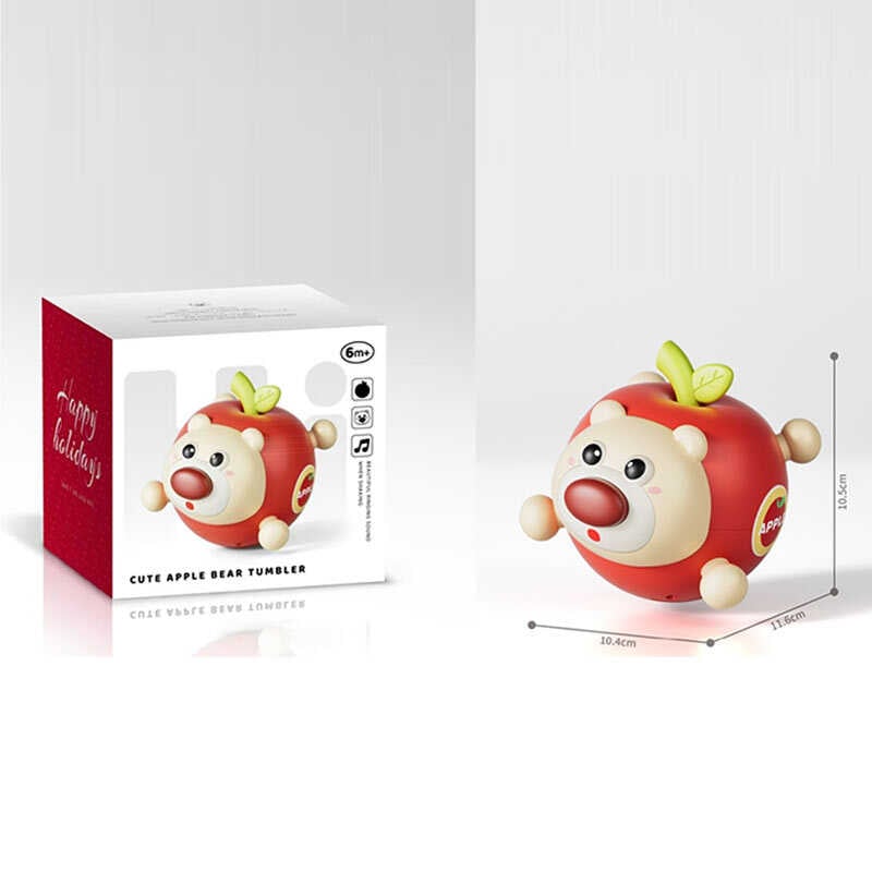 Брязкальце 211 A/B (96) "Ведмедик", нелягайко, пискавка, гумові прорізувачі, в коробці