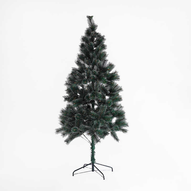 Ялинка штучна C 64105 (1) висота - 210 см, розбірна, прикрашена глітером, в коробці