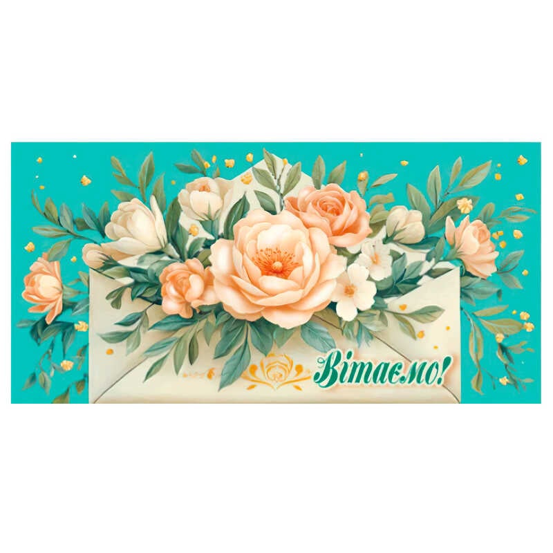 гр Конверт для грошей "Вітаємо" Т-127у (1) "Jumbi"