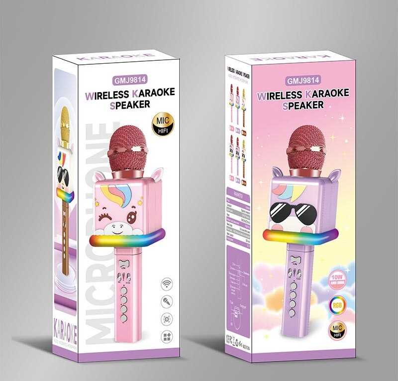 Мікрофон GMJ 9814 (48) 2 види, в коробці