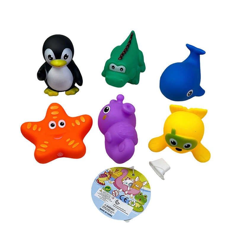 Набір пискавок 037-266 (216/2) "Звірятка", 6 штук, в сітці 