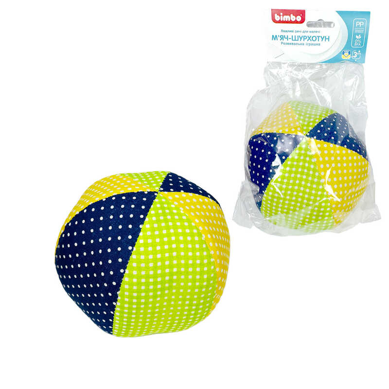 гр Брязкальце "М`яч Геометрія ХБ" 66244 (1) 15см "Bimbo"