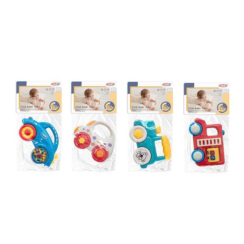 Брязкальце 8439-3 (600/2) 4 види, "Транспорт", брязкаючий елемент, в пакеті, ВИДАЄТЬСЯ ТІЛЬКИ МІКС ВИДІВ