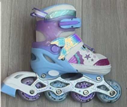 Ролики 8211-04 М розмір 34-38 (6) колір Фіолетовий, колеса PU, d колес – 6 см, підсвічування коліс, в сумці