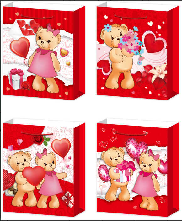 Пакет подарунковий C 75745 (360) 4 види, ВИДАЄТЬСЯ ТІЛЬКИ МІКС ВИДІВ