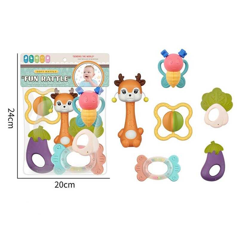 Набір брязкалець JHD 242 (144/2) 6 штук в пакеті