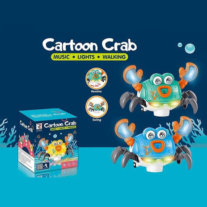 Краб музичний ZR 222 (108/2) в коробці ВИДАЄТЬСЯ МІКС ВИДІВ