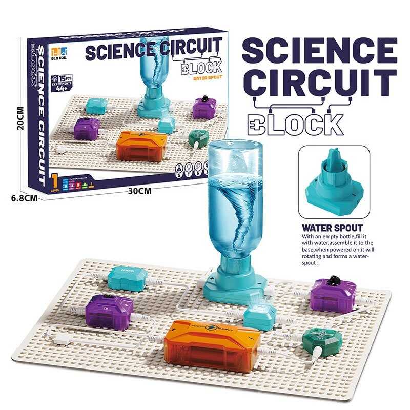 Електронний конструктор D 1010 (60/2) 15 деталей, в коробці