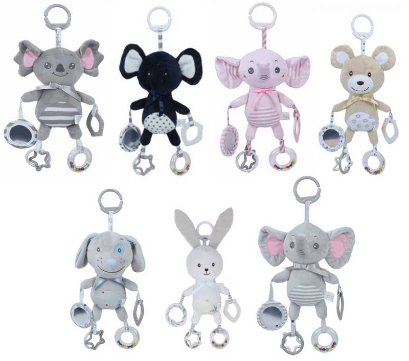 Брязкальце C 75311 (220) “Тваринка”, прорізувач, люстерко, кріплення, в пакеті, ВИДАЄТЬСЯ ТІЛЬКИ МІКС ВИДІВ