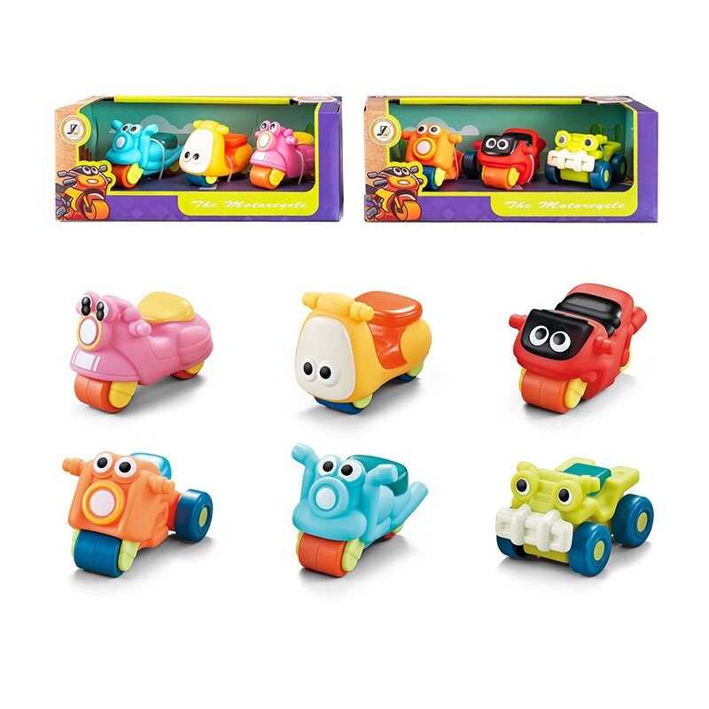 Набір мотоциклів JZD 211 (96/2) 2 види, 3 штуки, вінілові, в коробці