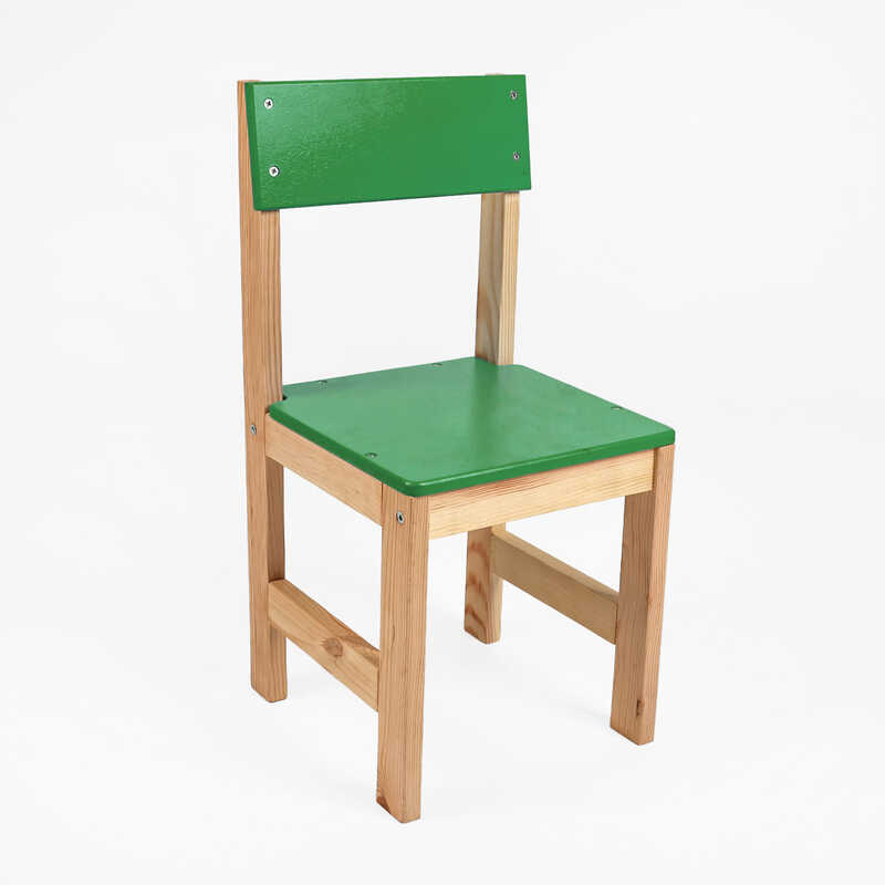 гр Стільчик дитячий С-50582 (1) колір - зелений, висота від підлоги до сидіння 28 см