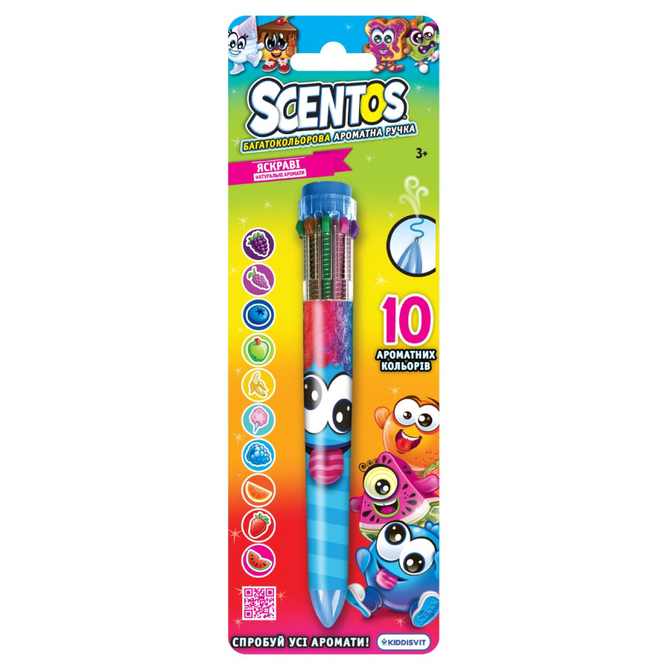 Багатобарвна ароматна кулькова ручка Чарівний настрій W3 Scentos 11779-2..3