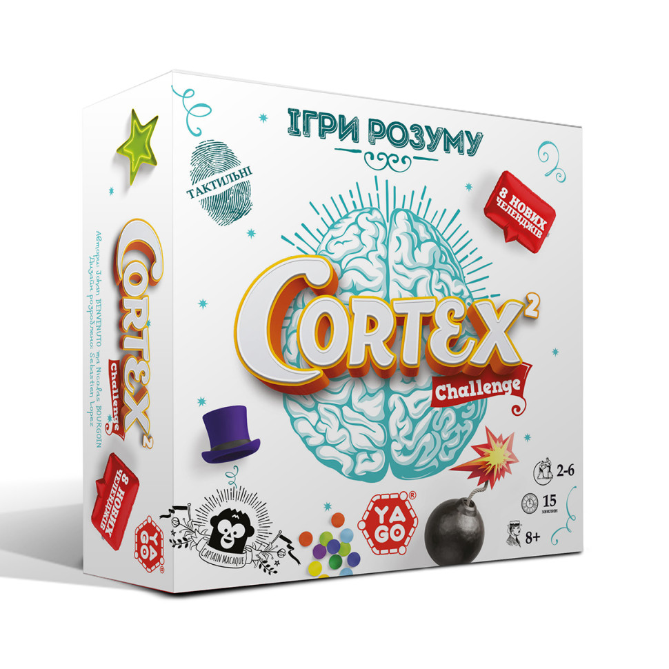 Карткова гра "Cortex 2 Challenge" YaGo 101012918, 90 карток, 24 фішки..3