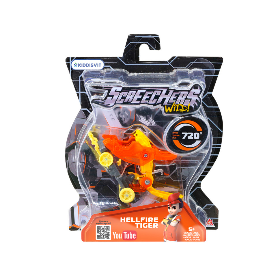 Машинка-трансформер Хелфаєр Тайгер Screechers Wild! EU685002..3