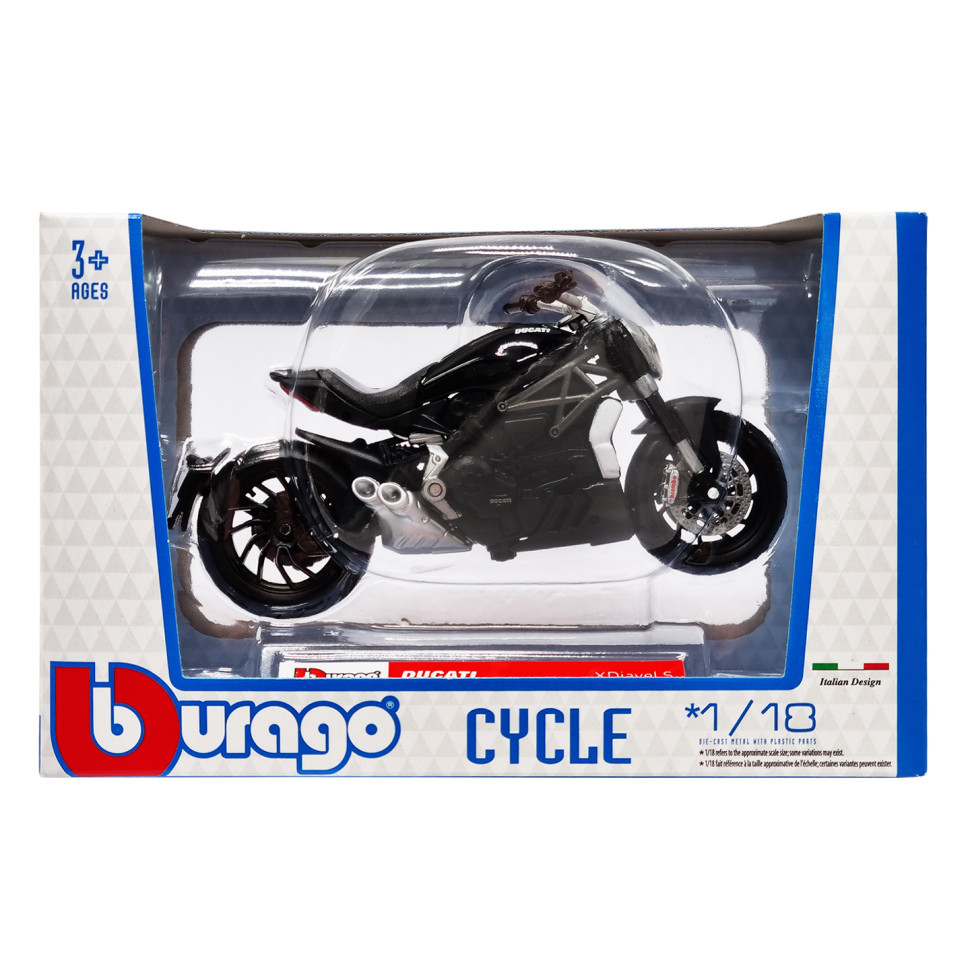 Дитяча модель Мотоцикла "DUCATI XDiavel S" Bburago 18-51030-8 масштаб 1:18..3