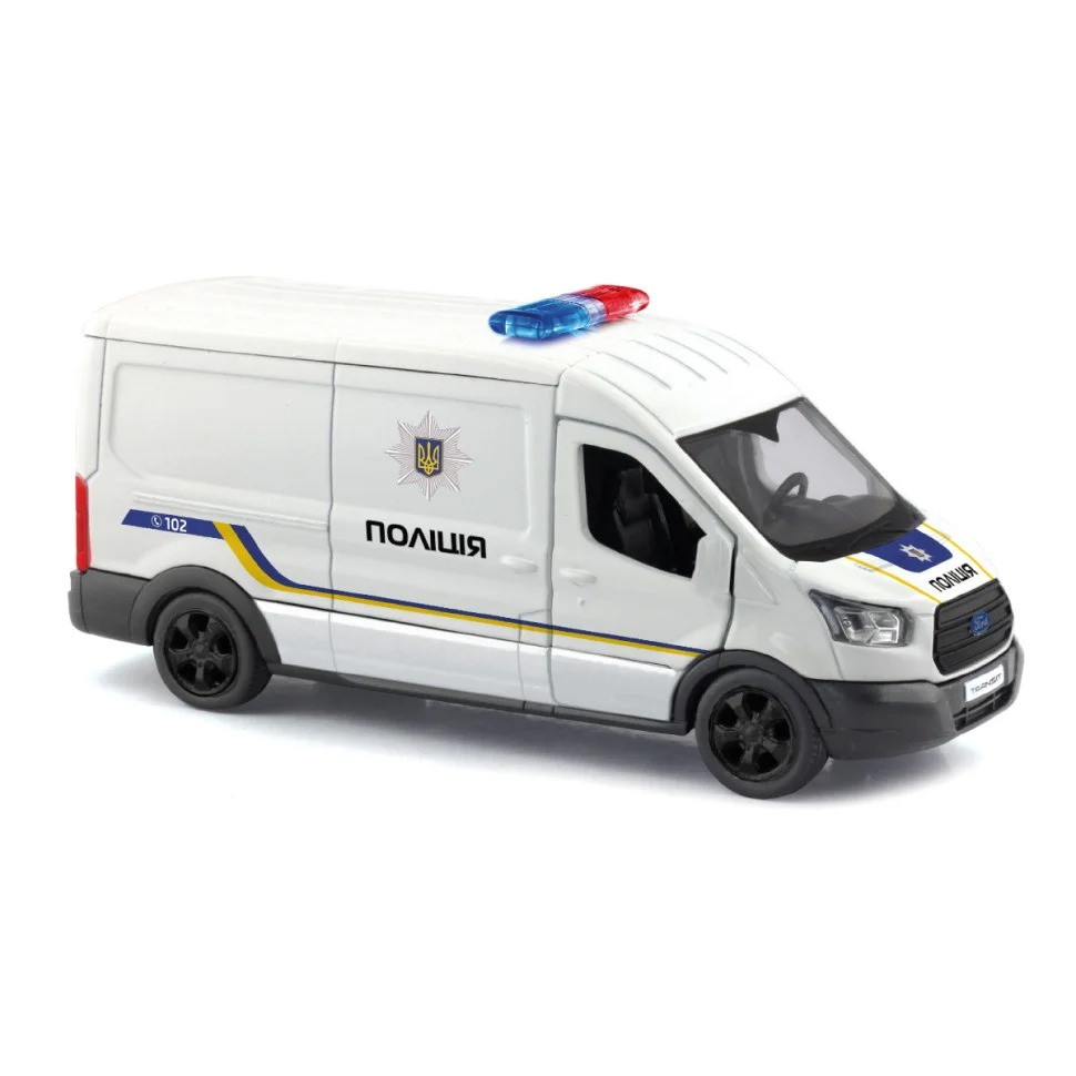 Автомодель "FORD TRANSIT VAN ПОЛІЦІЯ" TechnoDrive 250343U, 1:32..3