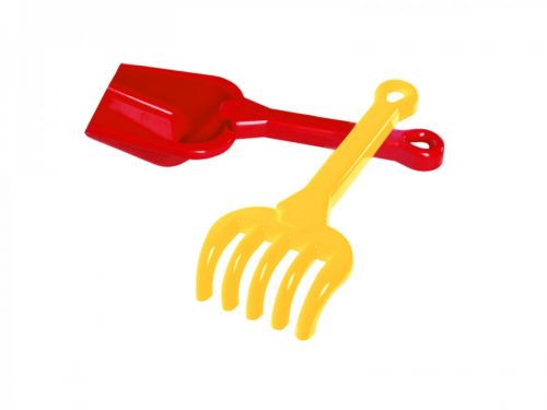 Набір "Лопатка та граблі" (червоний)