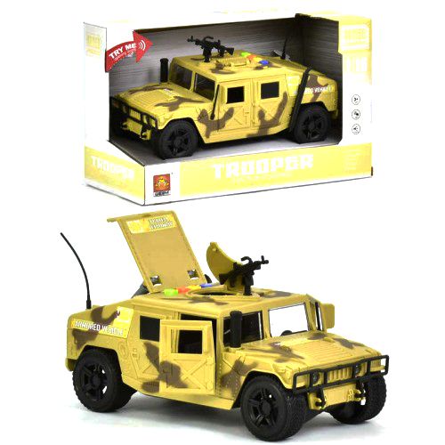 Інтерактивний інерційний військовий броньований джип (жовтий)