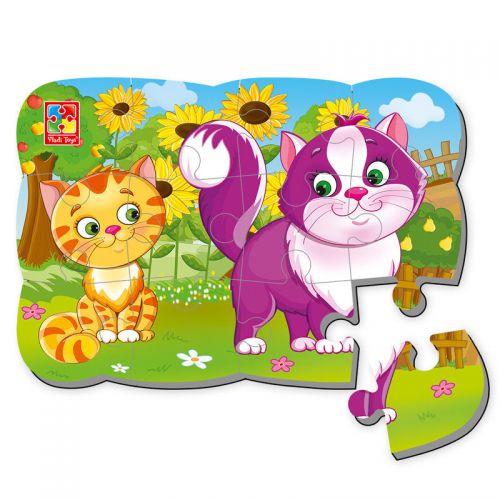 Магнітні пазли "Котики", 12 деталей (укр)