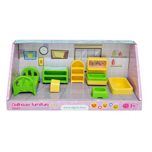Набір меблів для ляльок (спальня) 7 деталей