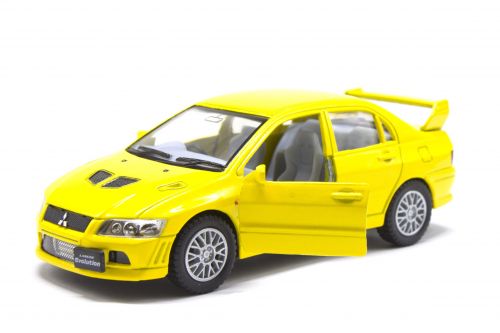 Машинка KINSMART "Mitsubishi Lancer Evolution" (жовтий)