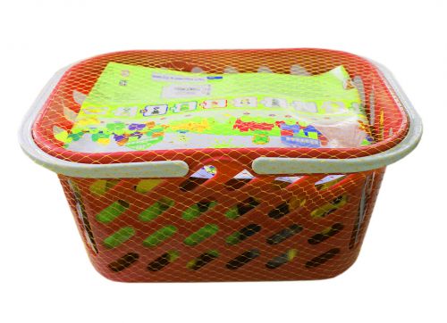 Набір конструктора в червоній кошику