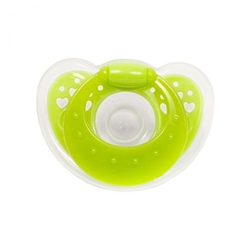 Пустушка силіконова кругла від 3 місяців (салатовий)