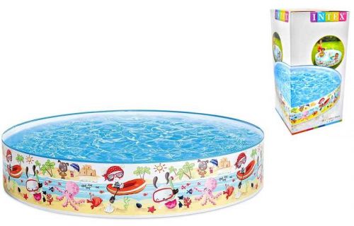 Басейн "Веселий пляж" розмір: 152х25 см, об`єм: 370л, вага: 1,4 кг, від 3-х років