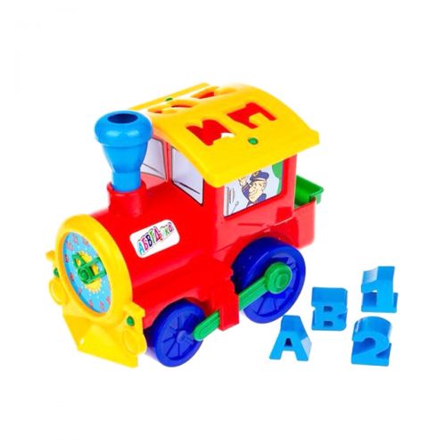 Сортер- паровоз "Сонечко" (червоний)