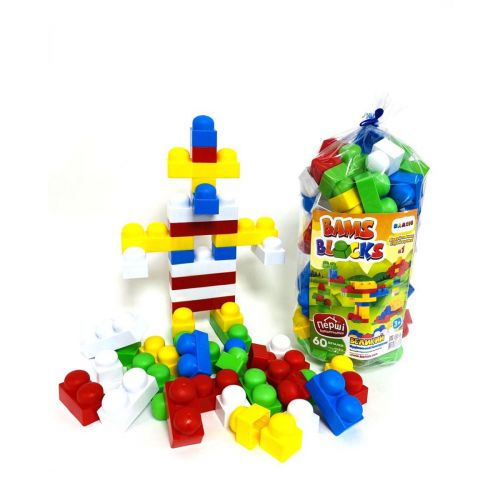 Пластиковий конструктор "Юні будівельники", 60 дет