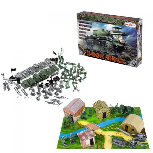 Ігровий набір "Солдатики. Блок-пост"