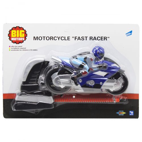 Мотоцикл "Гонщик", синій
