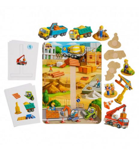 Гра на липучці 2 в 1 "Будмайданчик"