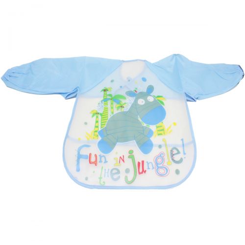 Слюнявчик з рукавами "Ослик", блакитний