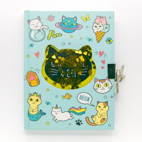 Блокнот на замочці "Котики"