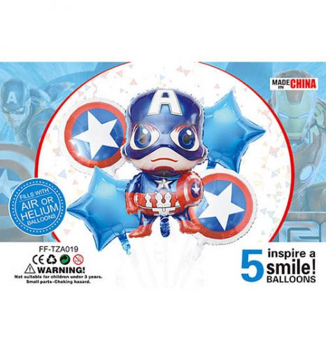 Набір фольгованих кульок "Капітан Америка"