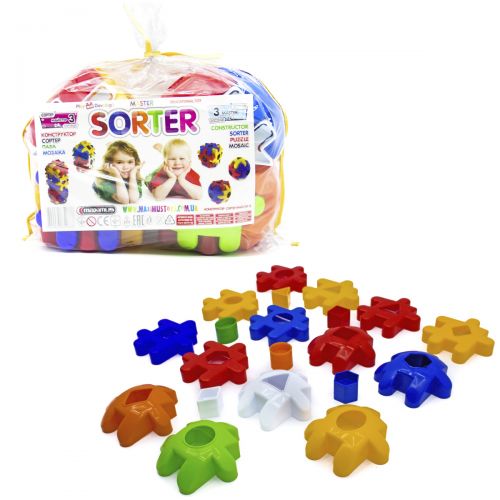 Конструктор-сортер "Майстер 3", 24 елементи