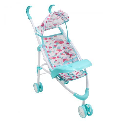 Коляска для ляльок "Хмарки", бірюзова