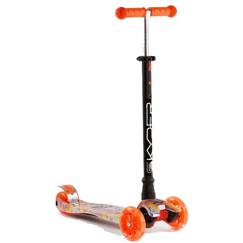 Самокат триколісний "Skyper Maxi", помаранчевий