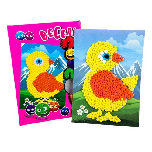 Набір для творчості "Веселі помпони - курча" (укр)