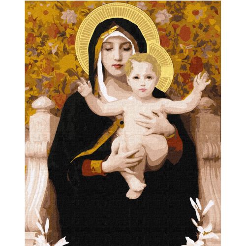 Картина за номерами "Мадонна з ліліями" ★★★★