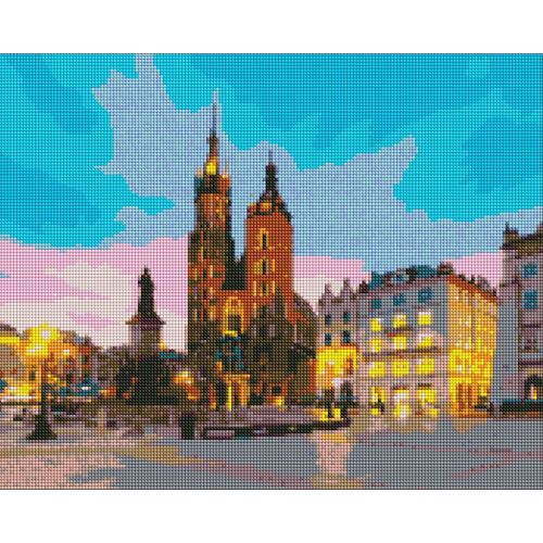 Алмазна мозаїка "Вечірній Краков" 40х50см