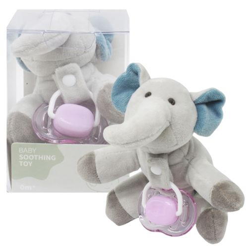 Тримач для пустушки (+ пустушка), рожевий