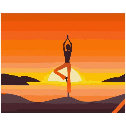 Картина за номерами "Асана. Йога" ★★★