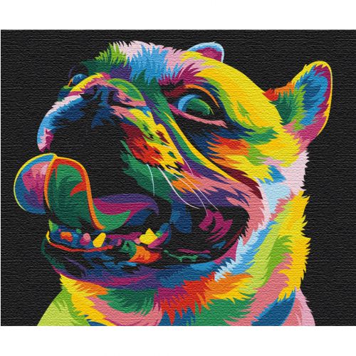 Картина за номерами "Веселкова собака" ★★