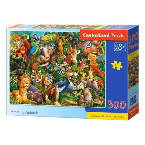 Пазли "Дивовижні звірі", 300 елементів