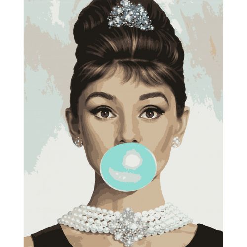 Картина за номерами "Чарівна Одрі" ★★★★