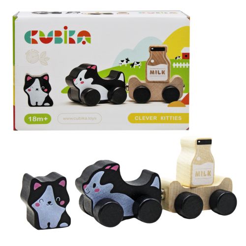 Дерев’яна іграшка "Веселі кошенята"